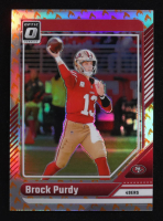Brock Purdy 2024 Donruss Optic Fire #170 at PristineAuction.com