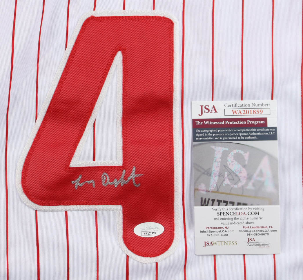 Lenny Dykstra Signed Jersey (JSA) at PristineAuction.com Lenny Dykstra Signed Jersey (JSA) at PristineAuction.com