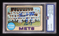 Nolan Ryan Signed 1968 Topps Mets Team #401 Inscribed "Miracle Mets" (PSA | Auto 10) at PristineAuction.com