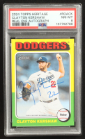 Clayton Kershaw 2024 Topps Heritage Real One Autographs #ROACK HN (PSA 8) at PristineAuction.com
