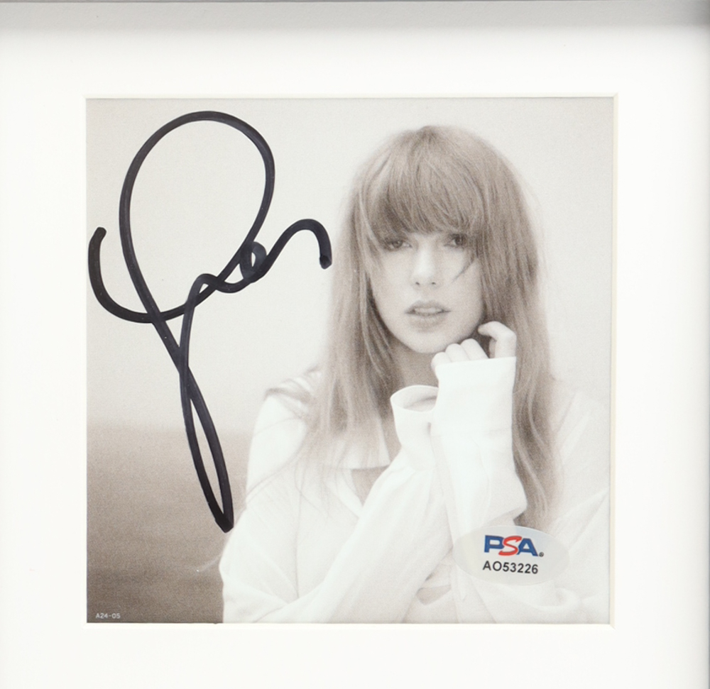 Taylor Swift Signed Custom Framed "The Tortured Poets Department" CD Album Insert Display with Disc (PSA) at PristineAuction.com Taylor Swift Signed Custom Framed "The Tortured Poets Department" CD Album Insert Display with Disc (PSA) at PristineAuction.com