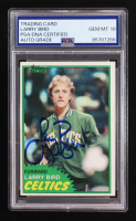 Larry Bird Signed 1981 Topps #4 (PSA | Auto 10) at PristineAuction.com