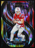 Drake Maye 2024 Select Prizm Red and Yellow Shock #113 RC at PristineAuction.com