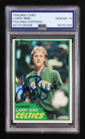 Larry Bird Signed 1981 Topps #4 (PSA | Auto 10) at PristineAuction.com