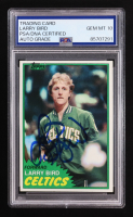 Larry Bird Signed 1981 Topps #4 (PSA | Auto 10) at PristineAuction.com