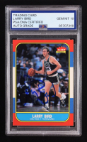 Larry Bird Signed 1986-87 Fleer #9 (PSA | Auto 10) at PristineAuction.com