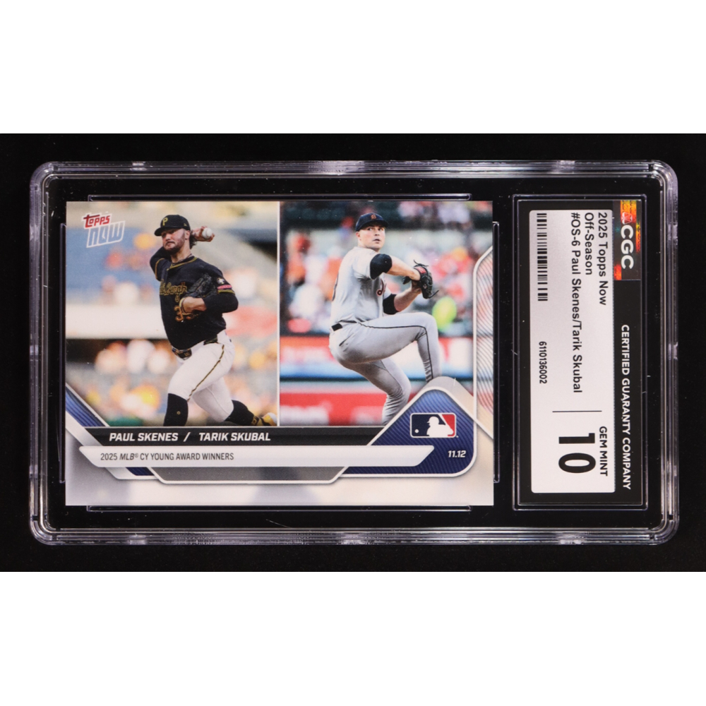 Paul Skenes / Tarik Skubal 2025 Topps Now Offseason #OS-6 (CGC 10) at PristineAuction.com