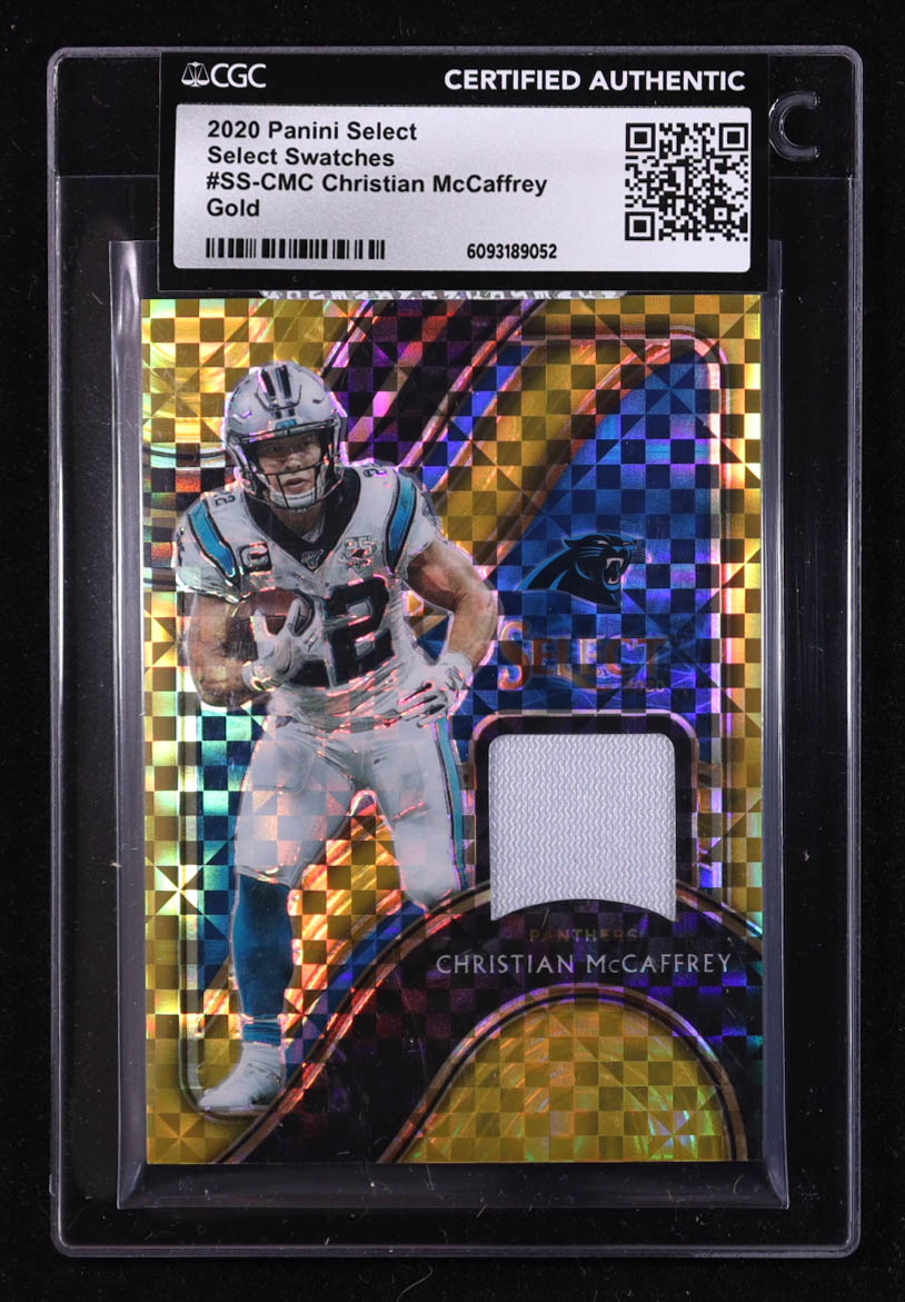Christian McCaffrey 2020 Select Select Swatches Prizm Gold #45 #10/10 (CGC Authentic) at PristineAuction.com Christian McCaffrey 2020 Select Select Swatches Prizm Gold #45 #10/10 (CGC Authentic) at PristineAuction.com