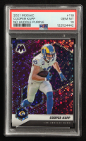 Cooper Kupp 2021 Panini Mosaic Mosaic No Huddle Purple #118 #10/50 (PSA 10) at PristineAuction.com