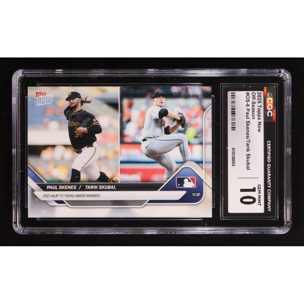 Paul Skenes / Tarik Skubal 2025 Topps Now Offseason #OS-6 (CGC 10) at PristineAuction.com