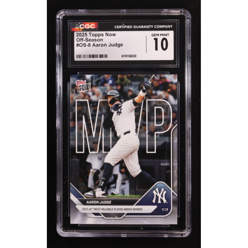 Aaron Judge 2025 Topps Now Offseason #OS-8 (CGC 10) at PristineAuction.com