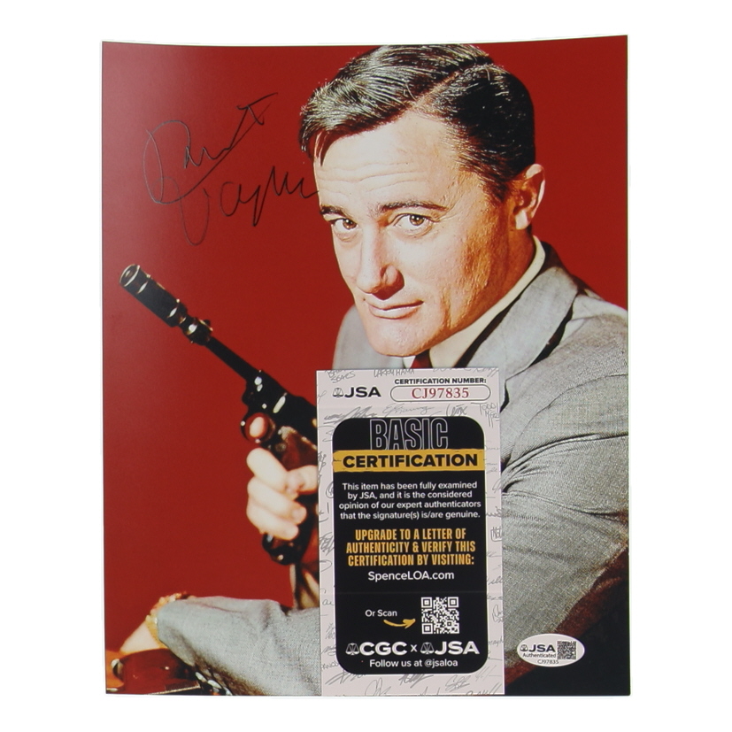 Robert Vaughn Signed "The Man from U.N.C.L.E." 8x10 Photo (JSA) at PristineAuction.com Robert Vaughn Signed "The Man from U.N.C.L.E." 8x10 Photo (JSA) at PristineAuction.com