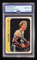 Larry Bird Signed 1986-87 Fleer Stickers #2 (PSA | Autograph Grade 10) at PristineAuction.com