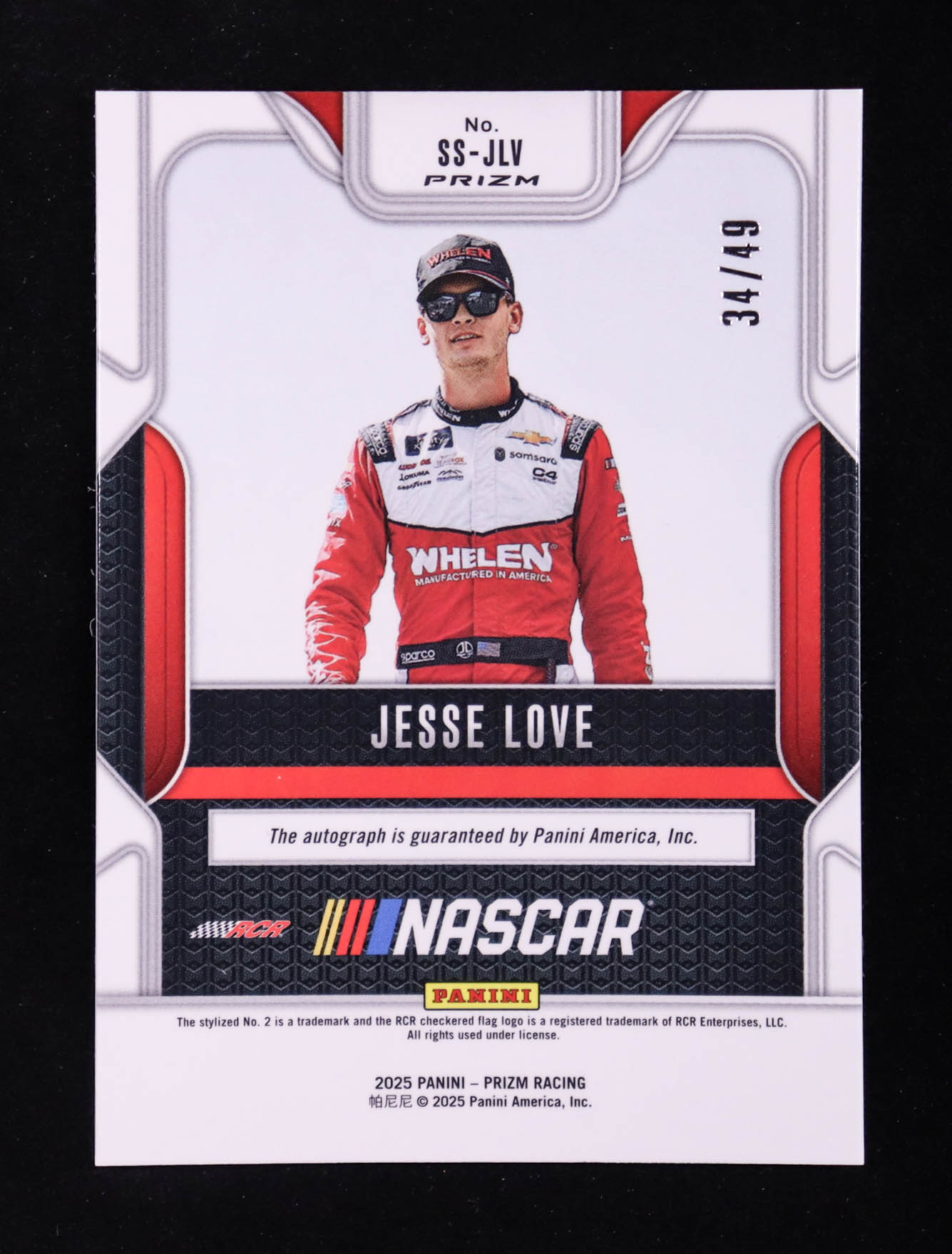 Jesse Love 2025 Panini Prizm Sensational Signatures Prizms Blue #35 #34/49 at PristineAuction.com Jesse Love 2025 Panini Prizm Sensational Signatures Prizms Blue #35 #34/49 at PristineAuction.com