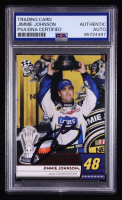 Jimmie Johnson Signed 2009 Press Pass Hunt for Four #186 (PSA) at PristineAuction.com