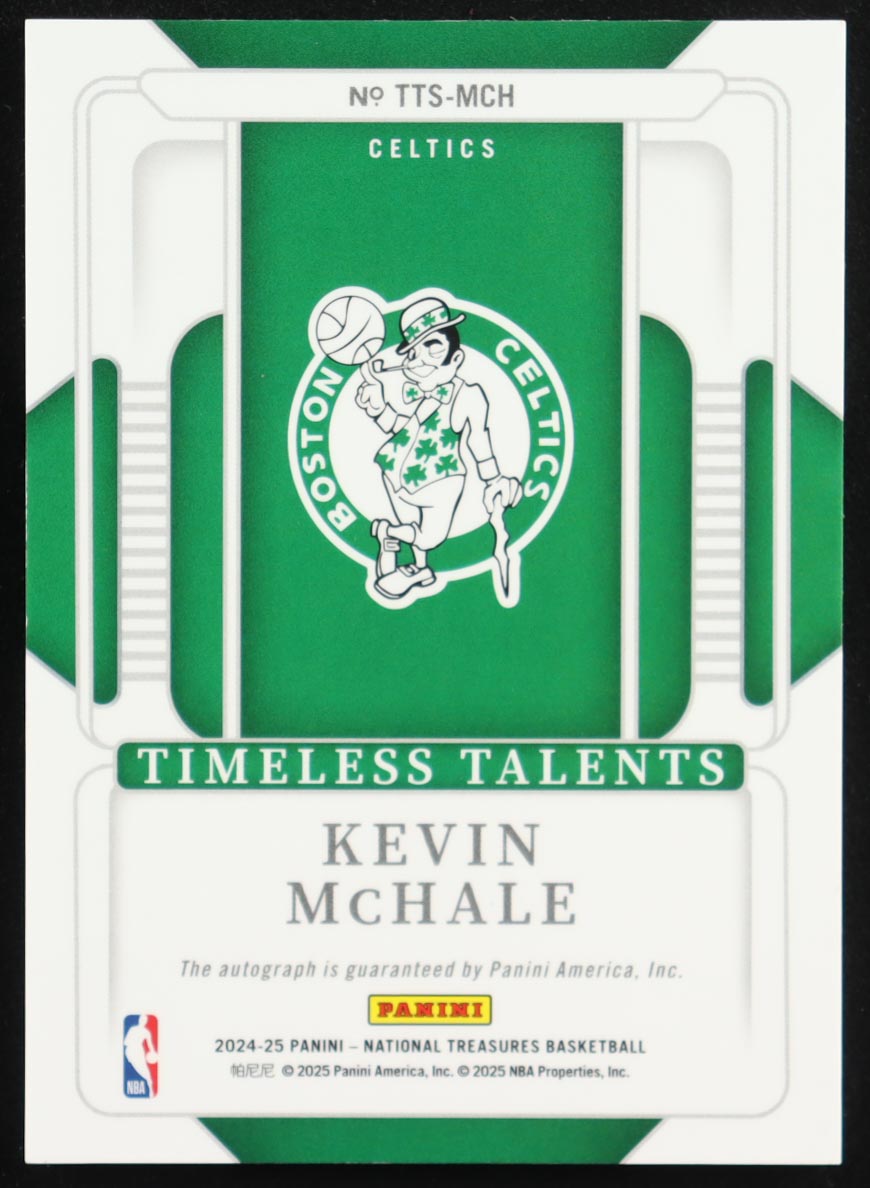 Kevin McHale 2024-25 Panini National Treasures Timeless Talents Signatures Bronze #2 #9/15 at PristineAuction.com Kevin McHale 2024-25 Panini National Treasures Timeless Talents Signatures Bronze #2 #9/15 at PristineAuction.com