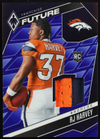 RJ Harvey 2025 Panini Phoenix Franchise Future Material Blue #9 #50/199 RC at PristineAuction.com