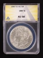 1887 Morgan Silver $1 Dollar (ANACS AU58) at PristineAuction.com
