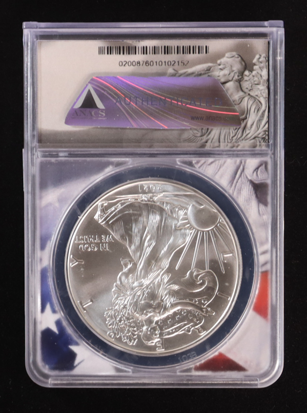 2021-(W) American Silver Eagle, Type 1- Key Date 2-Coin Set (ANACS MS70) at PristineAuction.com 2021-(W) American Silver Eagle, Type 1- Key Date 2-Coin Set (ANACS MS70) at PristineAuction.com