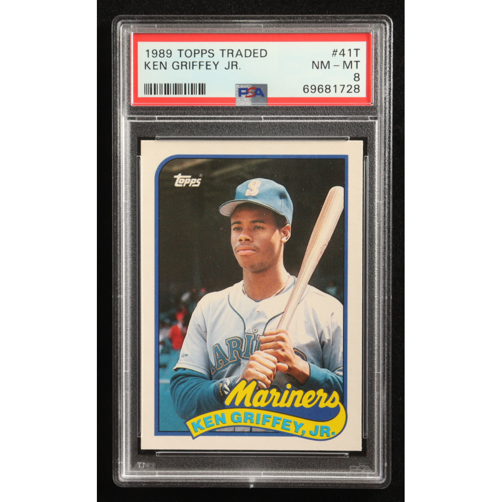 Ken Griffey Jr. 1989 Topps Traded #41T RC (PSA 8) at PristineAuction.com