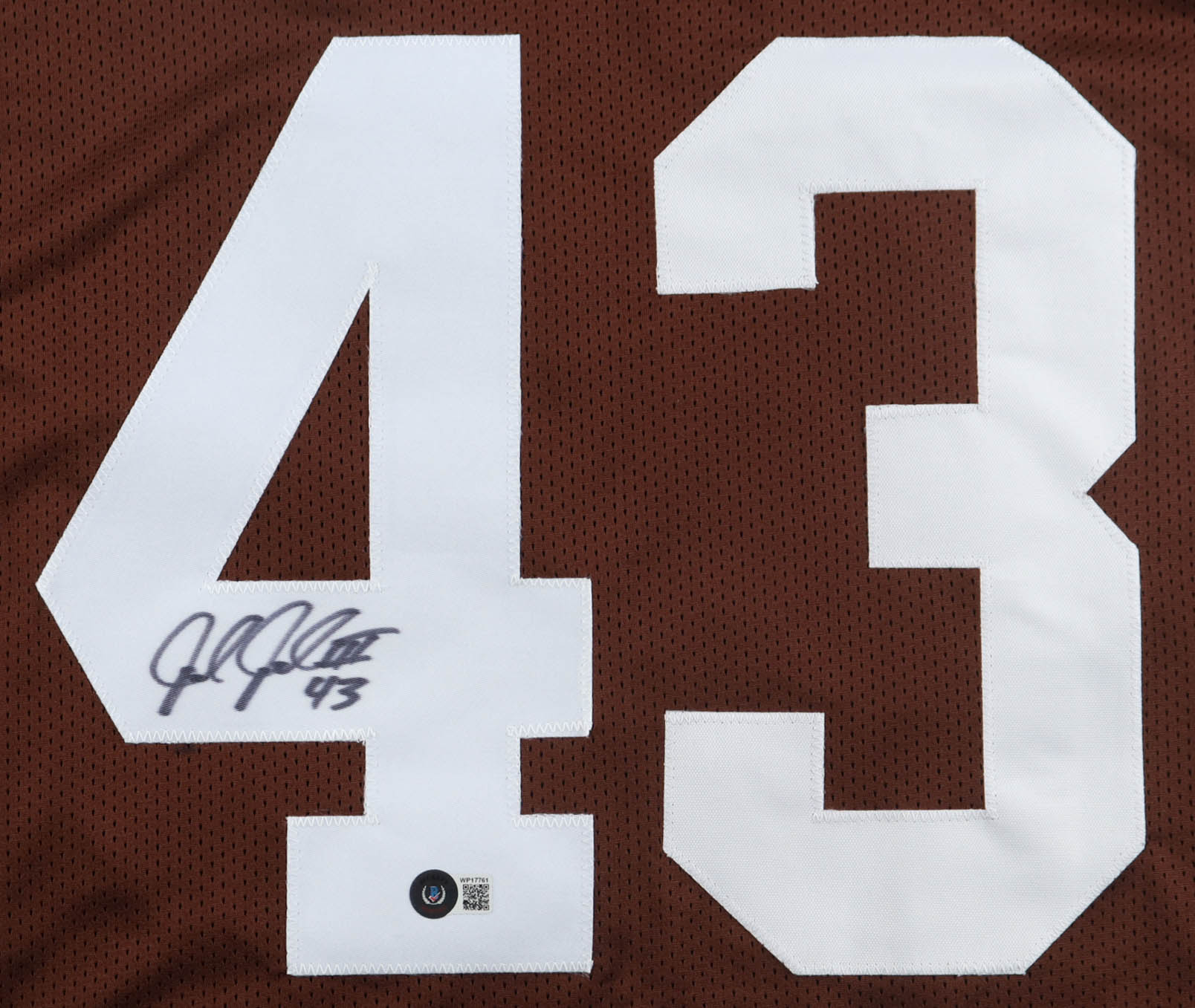 John Johnson Signed Jersey (Beckett) at PristineAuction.com John Johnson Signed Jersey (Beckett) at PristineAuction.com