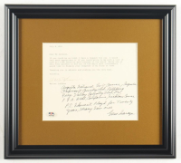 Gene Sarazen Signed Custom Framed Letter Display with Hand-Written Message (PSA) at PristineAuction.com