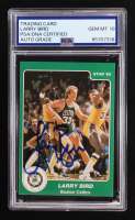 Larry Bird Signed 1984-85 Star Co. #1 (PSA | Autograph Grade 10) at PristineAuction.com