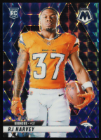 RJ Harvey 2025 Panini Mosaic Mosaic Blue #284 VAR #97/99 RC at PristineAuction.com