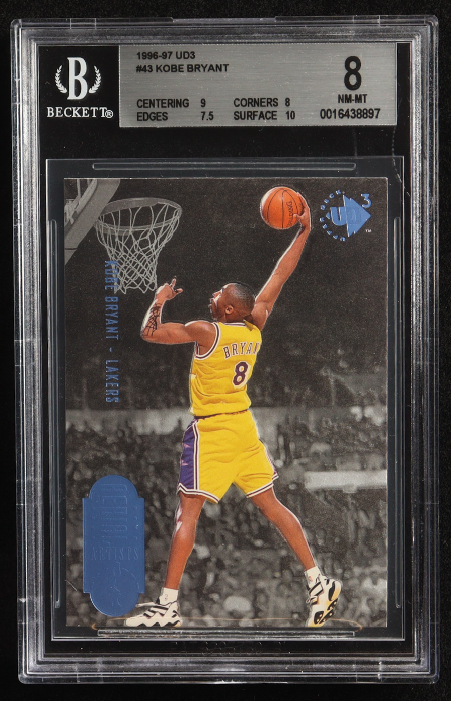 Kobe Bryant 1996-97 UD3 #43 (BGS 8) at PristineAuction.com Kobe Bryant 1996-97 UD3 #43 (BGS 8) at PristineAuction.com