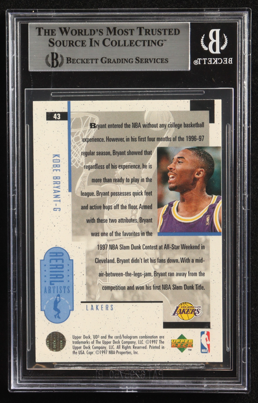 Kobe Bryant 1996-97 UD3 #43 (BGS 8) at PristineAuction.com Kobe Bryant 1996-97 UD3 #43 (BGS 8) at PristineAuction.com