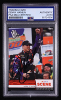 Denny Hamlin Signed 2008-09 Press Pass Nascar Scene #70 (PSA) at PristineAuction.com