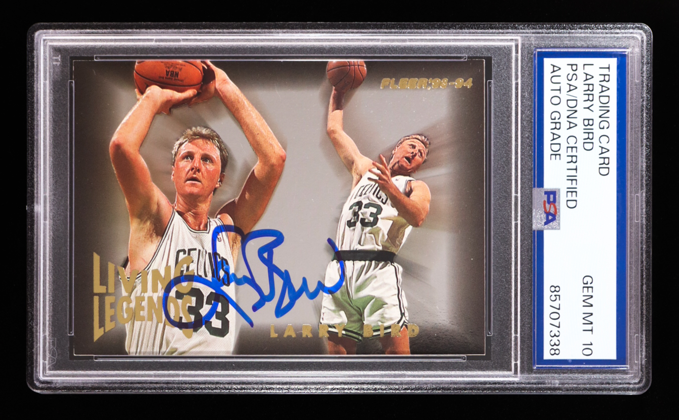 Larry Bird Signed 1993-94 Fleer Living Legends #2 (PSA | Autograph Grade 10) at PristineAuction.com Larry Bird Signed 1993-94 Fleer Living Legends #2 (PSA | Autograph Grade 10) at PristineAuction.com