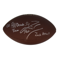 Zach Thomas Signed NFL Football Inscribed "00 All Decade Team" & "Zach Attack" (JSA) at PristineAuction.com