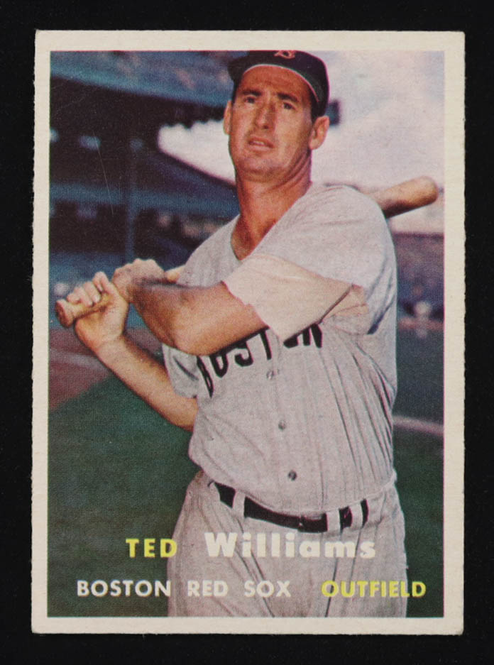 Ted Williams 1957 Topps #1 at PristineAuction.com Ted Williams 1957 Topps #1 at PristineAuction.com