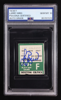 Larry Bird Signed Original 1991 Playoff Boston Gardens Ticket Stub (PSA | Auto 10) at PristineAuction.com