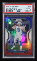 Justin Herbert 2020 Panini Prizm Prizms Red White and Blue #325 RC (PSA 10) at PristineAuction.com