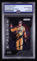 Kyle Busch Signed 2018 Panini Racing Explosion Prizm #87 (PSA) at PristineAuction.com