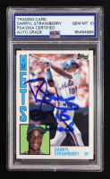Darryl Strawberry Signed 1984 Topps Inscribed "86 WS Champs" #182 RC (PSA | Autograph Graded PSA 10) at PristineAuction.com