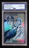 Nolan Ryan Signed 2019 Topps Fire Lasting Legacies Blue Chip #LL-15 (PSA | Autograph Graded PSA 10) at PristineAuction.com