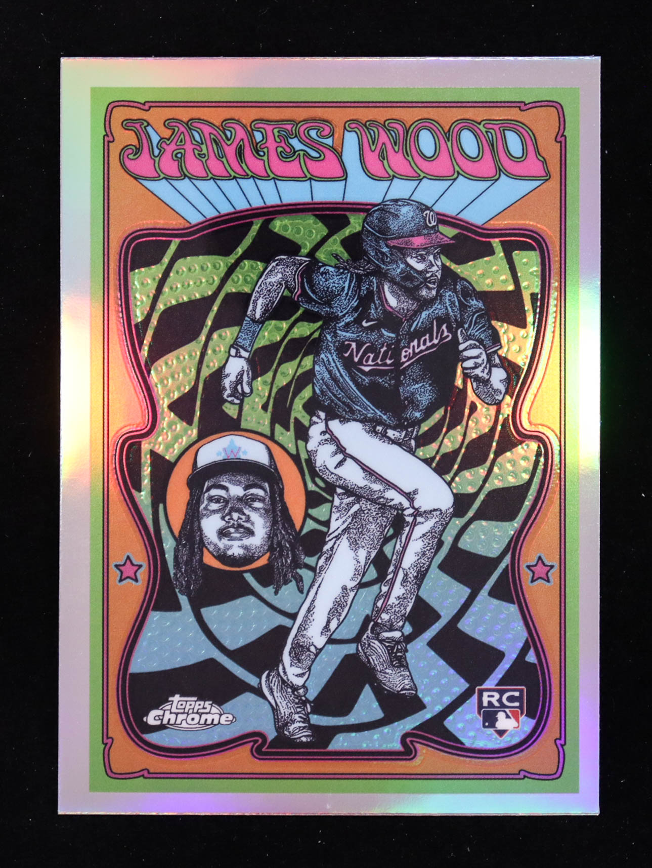 James Wood 2025 Topps Chrome Ultra Violet All-Stars #UV11 RC at PristineAuction.com James Wood 2025 Topps Chrome Ultra Violet All-Stars #UV11 RC at PristineAuction.com