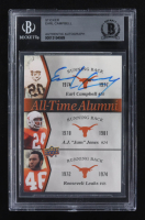 Earl Campbell Signed 2011 Upper Deck Texas All-Time Alumni Trios #CJL (BGS Encapsulated) at PristineAuction.com