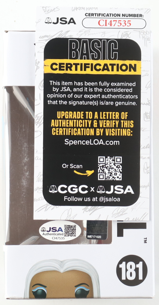 Jade Cargill Signed WWE #181 Funko Pop! Vinyl Figure (JSA) at PristineAuction.com Jade Cargill Signed WWE #181 Funko Pop! Vinyl Figure (JSA) at PristineAuction.com