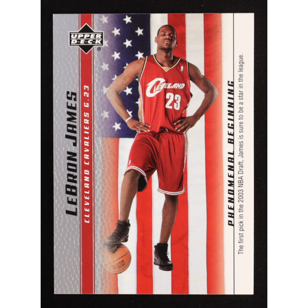 LeBron James 2003-04 Upper Deck Phenomenal Beginning LeBron James #20 RC at PristineAuction.com