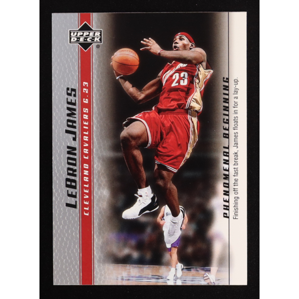 LeBron James 2003-04 Upper Deck Phenomenal Beginning LeBron James #7 RC at PristineAuction.com