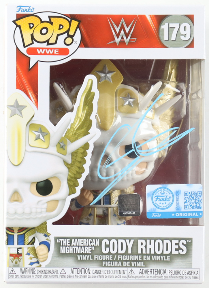 Cody Rhodes Signed WWE #179 "The American Nightmare" Cody Rhodes Funko Pop! Vinyl Figure (JSA) at PristineAuction.com Cody Rhodes Signed WWE #179 "The American Nightmare" Cody Rhodes Funko Pop! Vinyl Figure (JSA) at PristineAuction.com
