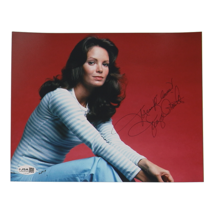Jaclyn Smith Signed 8x10 Photo Inscribed "Much Love" (JSA) at PristineAuction.com Jaclyn Smith Signed 8x10 Photo Inscribed "Much Love" (JSA) at PristineAuction.com