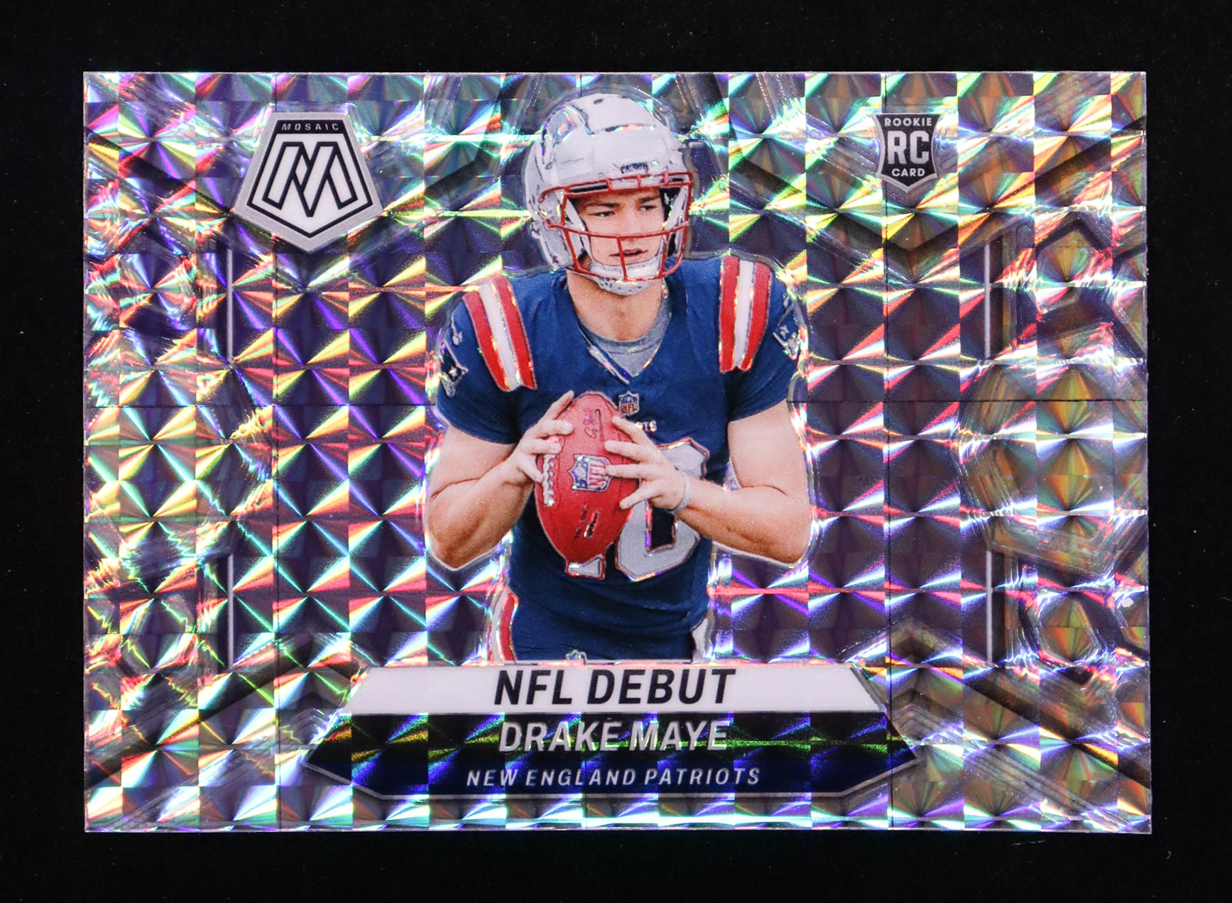 Drake Maye 2024 Panini Mosaic Mosaic #273 DEB RC at PristineAuction.com Drake Maye 2024 Panini Mosaic Mosaic #273 DEB RC at PristineAuction.com