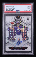 JJ McCarthy 2024 Panini Mosaic Rookie Autographs Mosaic #310 RC (PSA 9) at PristineAuction.com