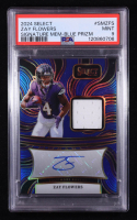 Zay Flowers 2024 Select Signature Memorabilia Prizm Blue #6 #53/75 (PSA 9) at PristineAuction.com