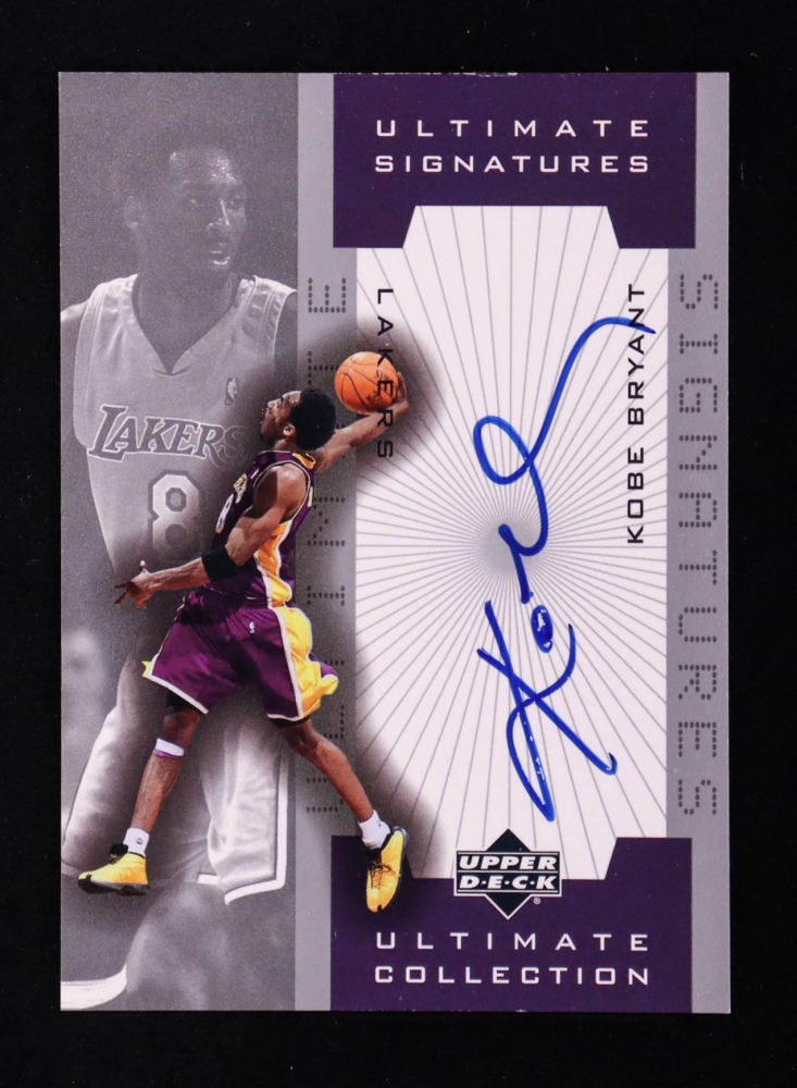 2001-02 UD 直筆サインジャージカード Kobe　希少 Kobe Bryant Signed 2001 Upper Deck Oversized Game Used Patch Card